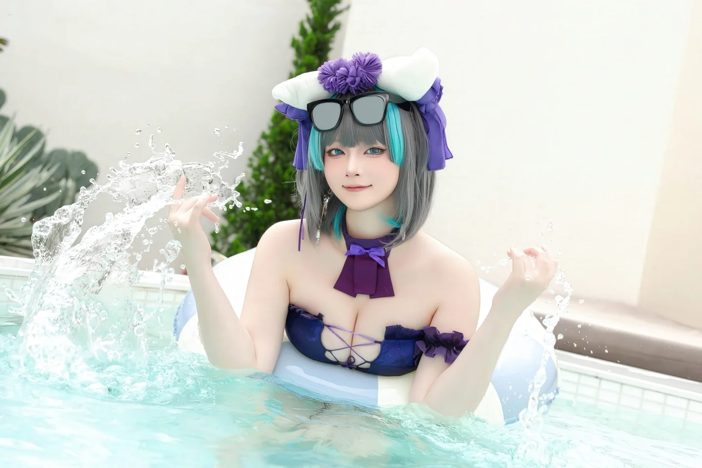 屿鱼 - No.064 柴郡泳装 [29P-236MB] tg@simisebaisi 【丝足阁】021.webp